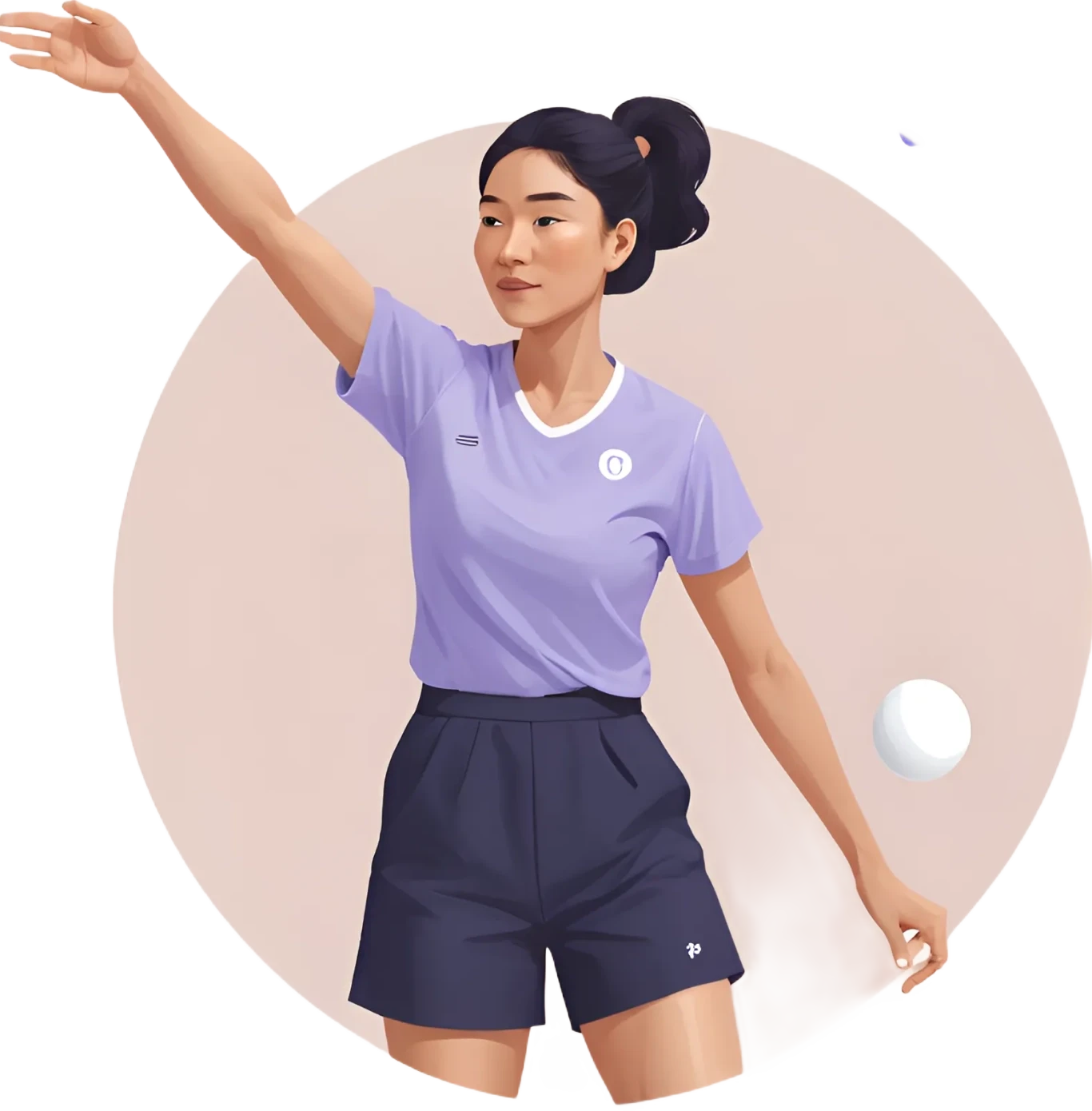 مربی پینگ پنگ در حال آموزش